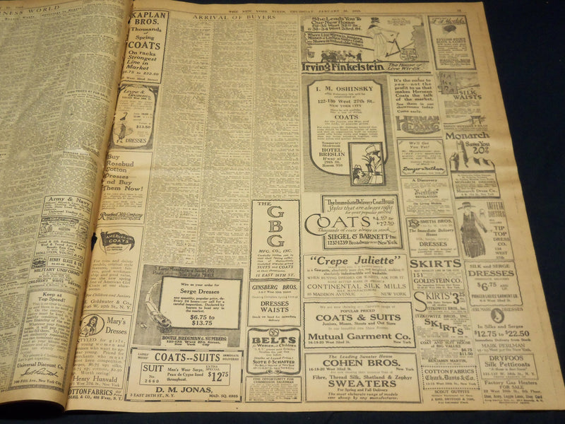1918 JANUARY 31 NEW YORK TIMES - HINDENBURG WARNS STRIKES IN BERLIN - NT 7928