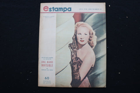 1949 JUNE 27 ESTAMPA MAGAZINE - VIRGINIA MAYO COVER - E 25139