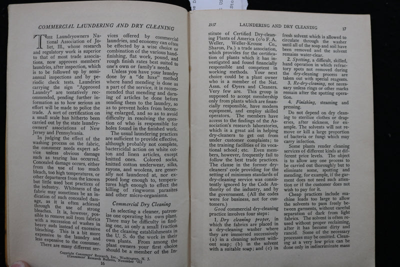 1937 JANUARY CONSUMERS' DIGEST MAGAZINE - VOLUME 1, NUMBER 1 - K 2377