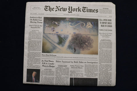 2024 JANUARY 6 NEW YORK TIMES - FDA OPENS DOOR TO IMPORT DRUGS MADE IN CANADA