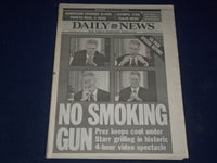1998 SEPT 22 NEW YORK DAILY NEWS - NO SMOKING GUN BILL CLINTON VIDEO - NP 1713