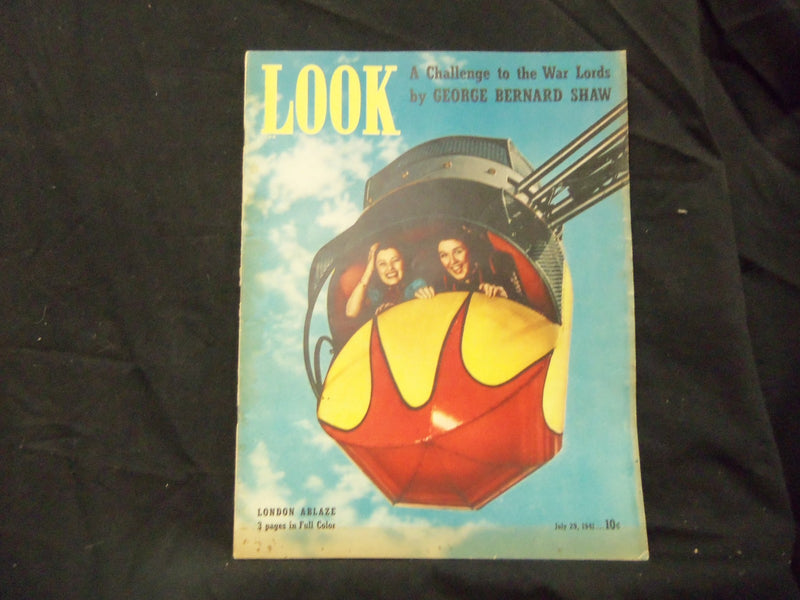 1941 JULY 29 LOOK MAGAZINE - LONDON ABLAZE - ST 1485