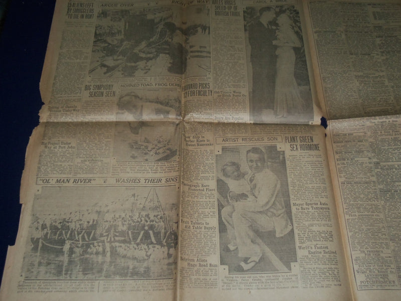 1931 JULY 12 SAN ANTONIO SUNDAY LIGHT SPORT SECTION - NURMI IN OLYMPIC - NP 972J