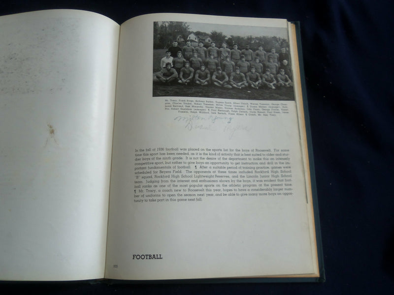1937 THEODORE ROOSEVELT JUNIOR HIGH SCHOOL YEARBOOK - ROCKFORD, IL - YB 2740