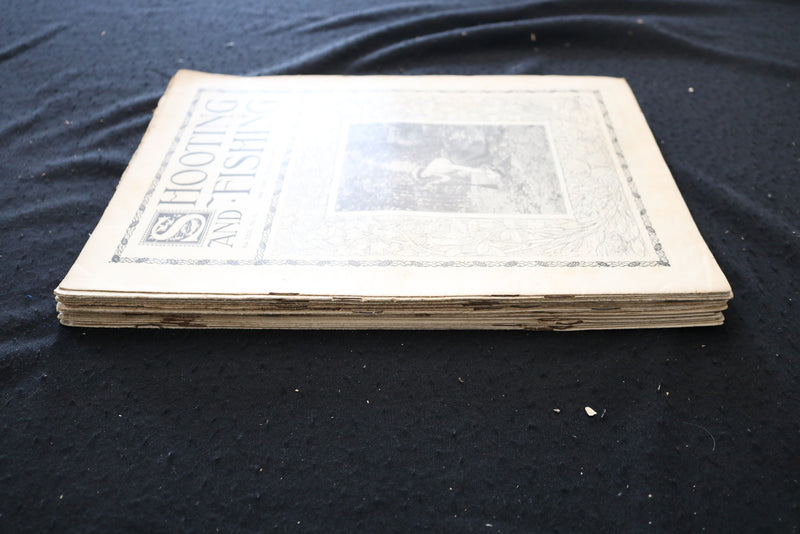 1901 SHOOTING AND FISHING MAGAZINE - LOT OF 19 - O 3696
