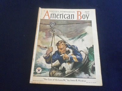 1934 APRIL AMERICAN BOY MAGAZINE - THE CASE OF THE LUCY M - ST 7084