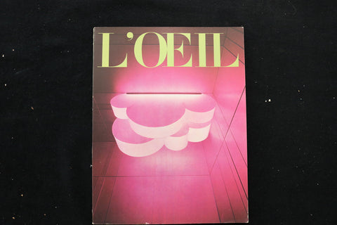 1968 APRIL L'OEIL MAGAZINE - A BEAUTIFUL ILLUSTRATION COVER - E 9858