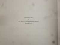 1900 THE MUTUAL LIFE INSURANCE COMPANY ON NEW YORK MANUAL - HARDCOVER - KD 8788