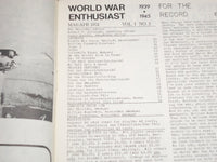 1974 WORLD WAR ENTHUSIAST MAGAZINE LOT OF 4 - VOLUME 1 ISSUES - PHOTOS - J 1664