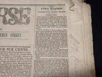 1854 NEW YORK UNIVERSE NEWSPAPERS LOT OF 2 - A. J. WILLIAMSON - NP 3879S