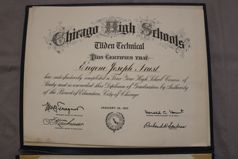1920'S-1960'S TILDEN TECH HIGH SCHOOL EPHEMERA - LOT OF 10 PIECES - K 3447