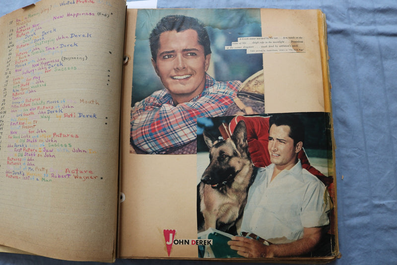 HUGE JOHN DEREK SCRAPBOOK - E 26469