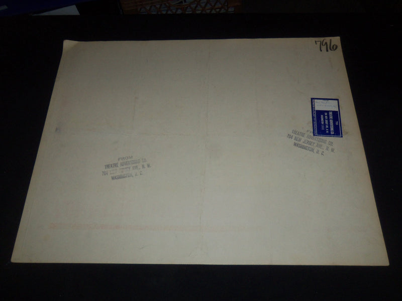 1960 BETWEEN TIME AND ETERNITY 1/2 SHEET MOVIE POSTER - LILLI PALMER - P 409