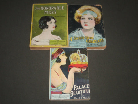 1910'S-1920'S MRS. L. T. MEADE PAPERBACK BOOK LOT OF 3 - NO'S 4, 12 & 13- O 1731