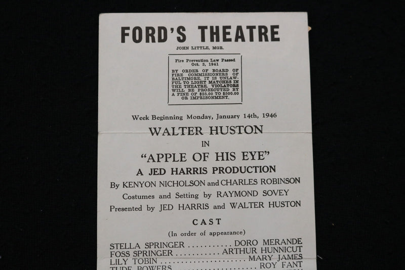 1946 JAN 14 WALTER HUSTON IN 