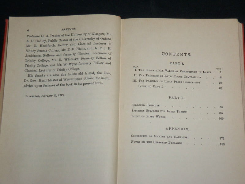 1934 SERMO LATINUS HARDCOVER BOOK BY J. P. POSTGATE - KD 6661
