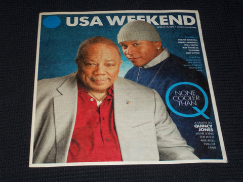 2013 APRIL 12 USA WEEKEND MAGAZINE - QUINCY JONES & LL COOL J COVER - E 4983