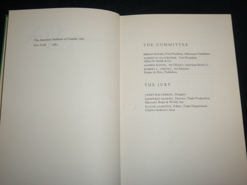 1962 THE FIFTY BOOKS OF THE YEAR HARDCOVER BOOK BY AIGA - KD 6905