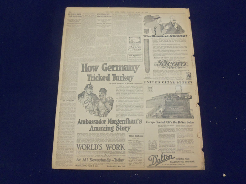 1918 APRIL 30 NEW YORK TIMES - VON ARNIM'S ARMY DISASTROUSLY DEFEATED - NT 8212