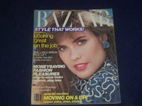 1986 MARCH HARPER'S BAZAAR MAGAZINE - CAROL ALT COVER - ST 6575