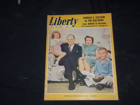1946 OCTOBER 26 LIBERTY MAGAZINE - HAROLD STASSEN AND FAMILY COVER - B 130