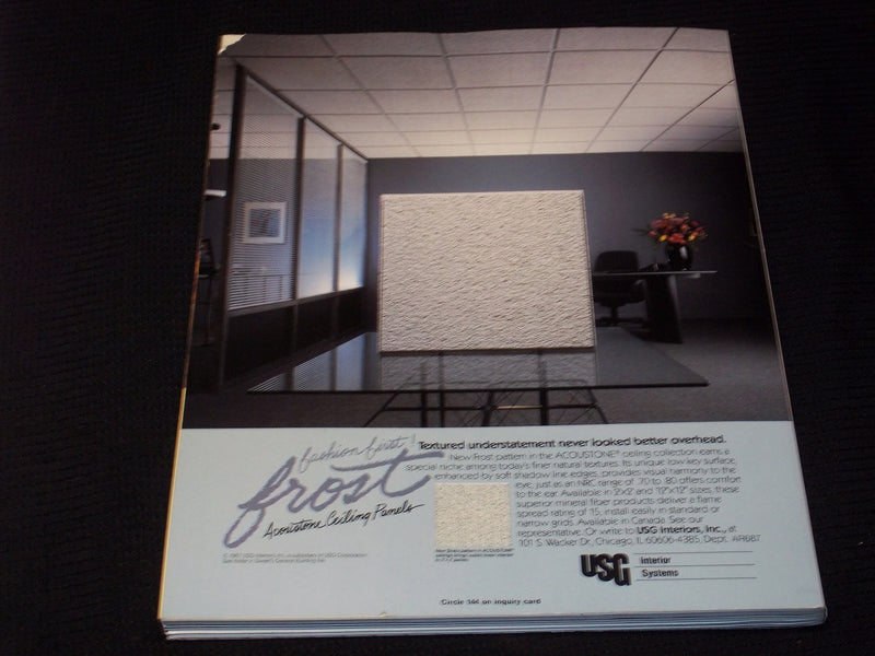 1987 JUNE ARCHITECTURAL RECORD MAGAZINE - LOW RISE BUILDINGS FRONT COVER - E 959