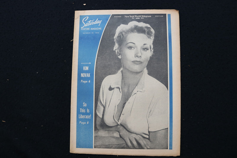 1954 OCTOBER 30 SATURDAY FEATURE MAGAZINE - KIM NOVAK COVER - E 26360