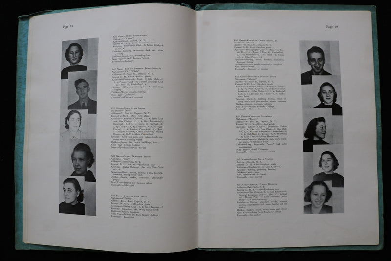 1938-1943 ACORNS DEPOSIT CENTERIL SCHOOL YEARBOOK-DEPOSIT, NY -LOT OF 3 - K 2788