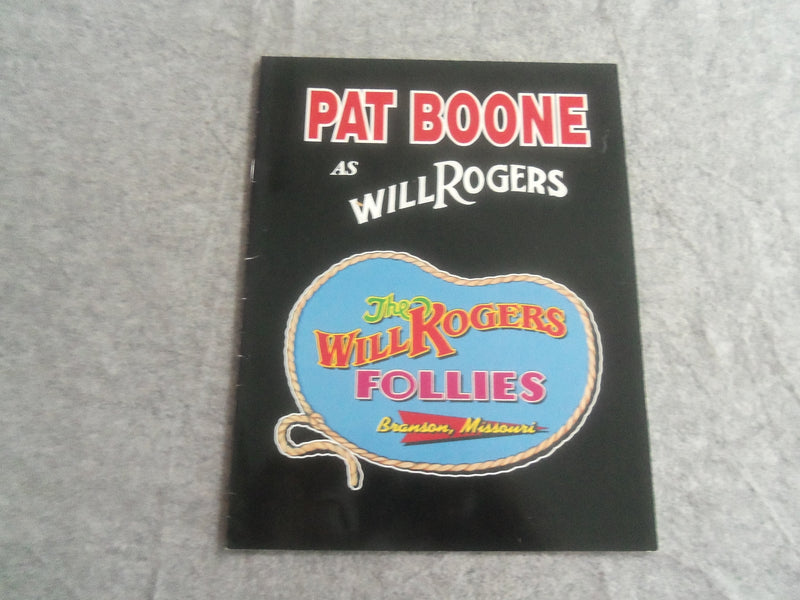 1994 PAT BOONE AS WILL ROGERS PROGRAM - BRANSON, MISSOURI - J 7678