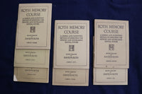1918 ROTH MEMORY COURSE - SEVEN LESSONS - SOFTCOVER BOOKS - LOT OF 7 - K 1350