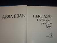 1984 HERITAGE CIVILIZATION AND THE JEWS BOOK BY ABBA EBAN - PRINTS - KD 2697
