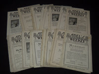 1919 ABEL'S PHOTOGRAPHIC WEEKLY MAGAZINE LOT OF 25 ISSUES - O 3074I