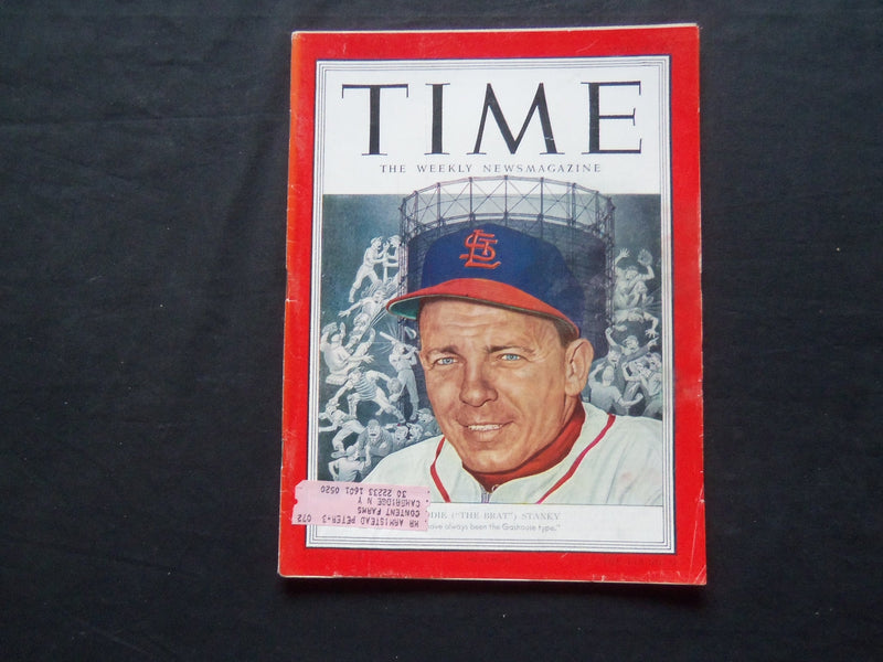 1952 APRIL 28 TIME MAGAZINE - EDDIE STANKY - T 1328