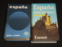 1981 ESPANA GUIA ARTISTICA BOOK LOT OF 2 - KD 4669J