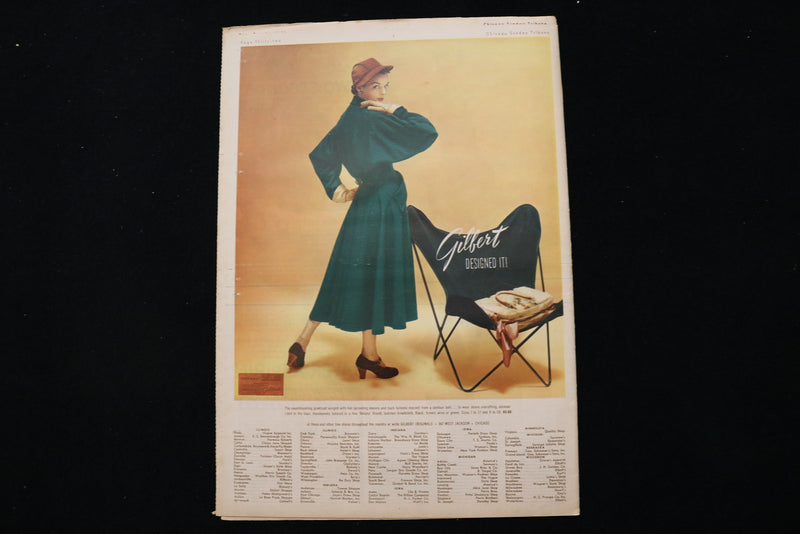 1949 SEP 18 CHICAGO SUNDAY TRIBUNE MAGAZINE - PAULETTE GODDARD COVER - E 26234