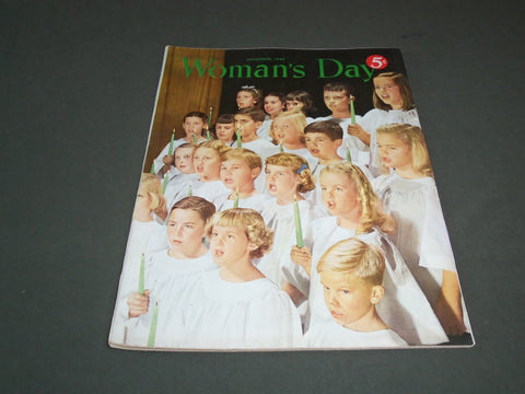 1950 DECEMBER WOMAN'S DAY MAGAZINE - CHURCH CHOIR COVER - SP 7483