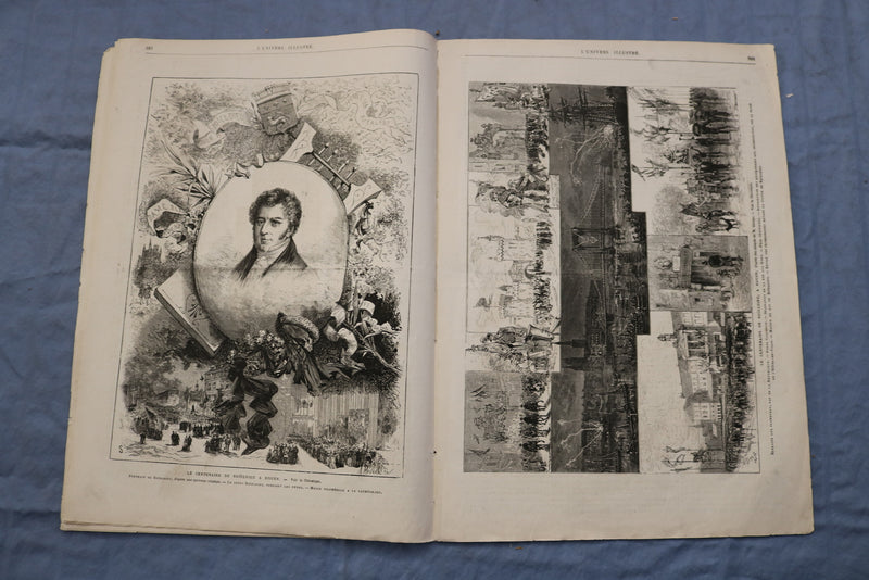 1875 JUNE 19 L'UNIVERS ILLUSTRE - REVUE A LONGCHAMP - FRENCH - NP 8563