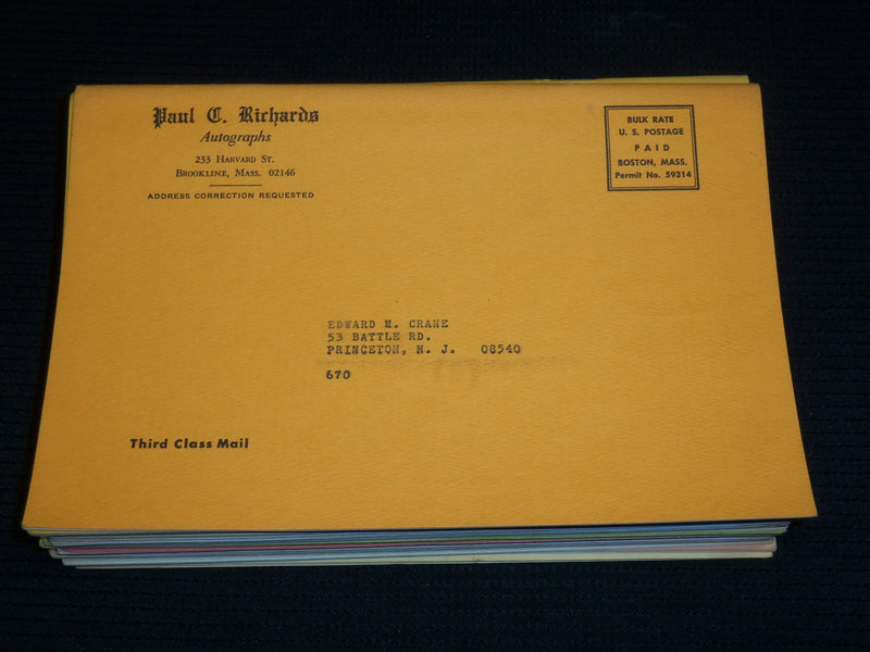 PAUL C. RICHARDS AUTOGRAPHS CATALOGUES LOT OF 20 - BROOKLINE MASS - O 2993H