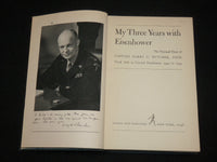 1946 MY THREE YEARS WITH EISENHOWER HARDCOVER BOOK BY HARRY BUTCHER - KD 6589