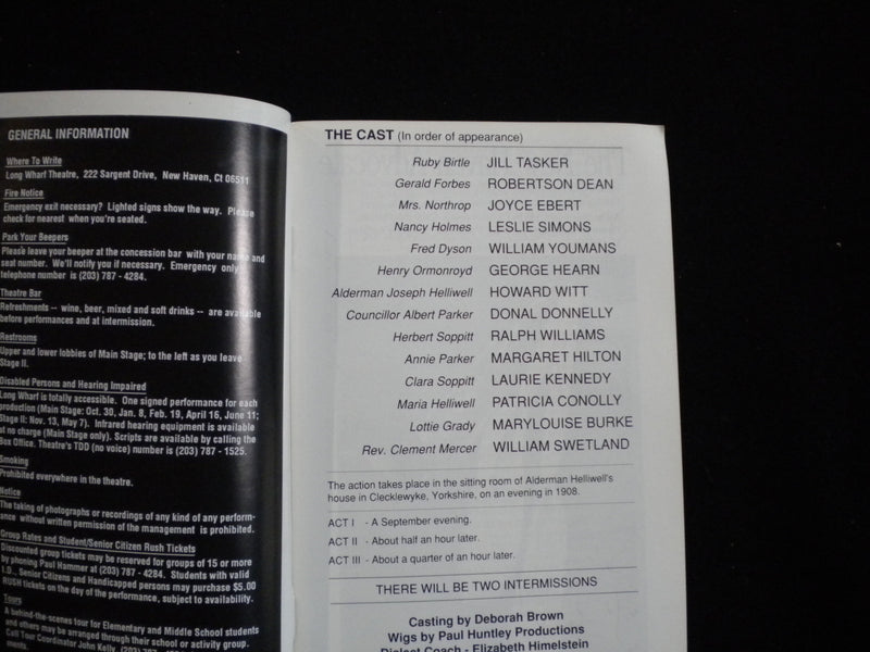 1989 WHEN WE ARE MARRIED PROGRAM - 16 SIGNATURES - J 8287