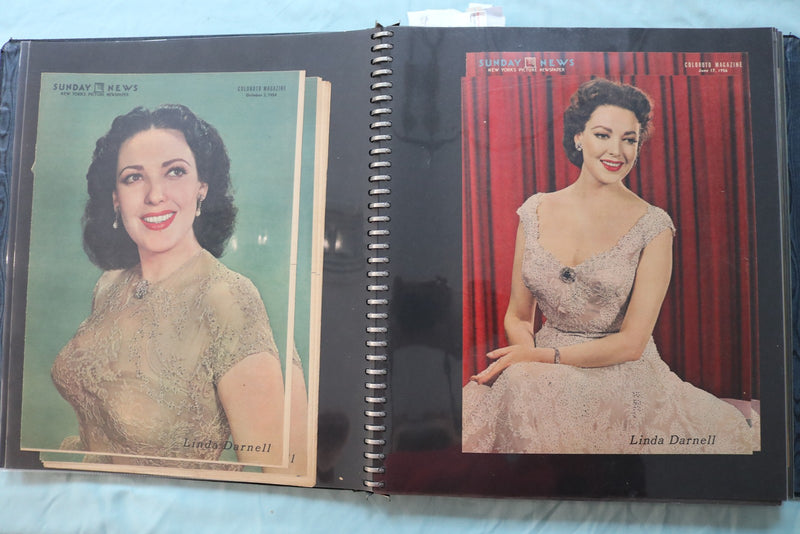 MOVIE STAR GIANT SCRAPBOOK - LINDA DARNELL - BETTE DAVIS - DORIS DAY - #72