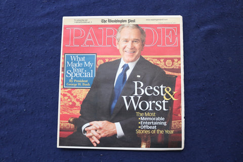 2007 DECEMBER 30 PARADE MAGAZINE - GEORGE W. BUSH COVER - E 18409