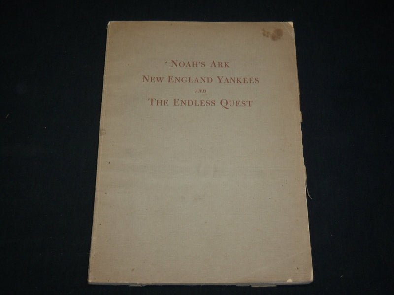 1947 NOAH'S ARK NEW ENGLAND YANKEES BOOK BY ROBERT KEITH LEAVITT - J 6567
