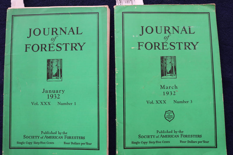 1932 JOURNAL OF FORESTRY SOFTCOVER BOOKS - LOT OF 2 - K 1471