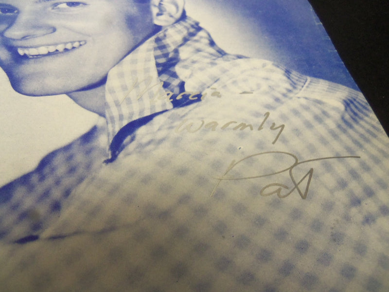 PAT BOONE DON'T FORBID ME AUTOGRAPHED SHEET MUSIC - AM 60