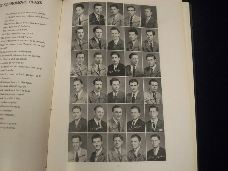 1943 DENTAL LOG TEMPLE UNIVERSITY YEARBOOK - PHILADELPHIA - NICE PHOTOS - YB 132