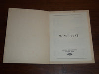 1930'S CIRCUS ROOM WINE LIST - HOTEL BRADFORD - BOSTON - K 1175