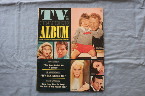 1966 TV RADIO ALBUM MAGAZINE - DANNY KAYE-MIA FARROW COVER - E 18678