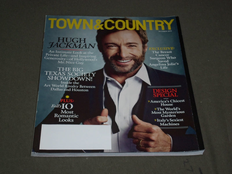 2013 OCTOBER TOWN & COUNTRY MAGAZINE - HUGH JACKMAN COVER - SP 2727