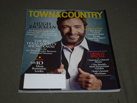 2013 OCTOBER TOWN & COUNTRY MAGAZINE - HUGH JACKMAN COVER - SP 2727